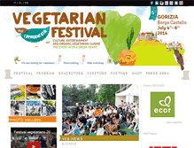 Tablet Screenshot of festivalvegetariano.it